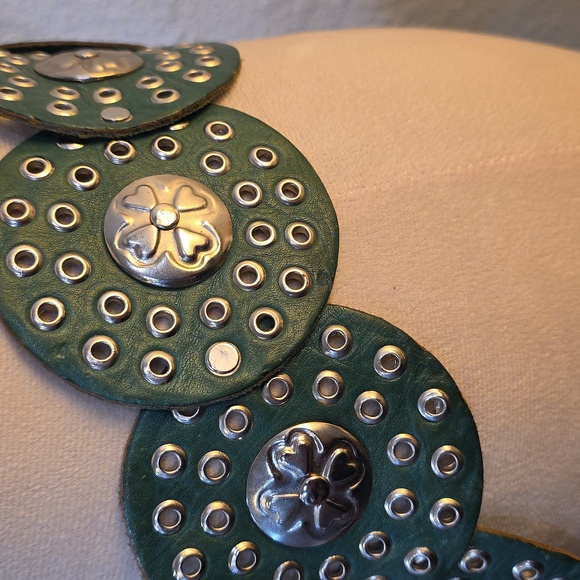 Moroccan Belt - Green-rounded - Picture 3 of 9